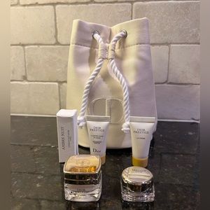 Dior prestige serums skincare gift set with bag